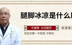 腿脚冰凉是什么原因